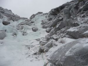 More comfortable terrain - Odell's Gully