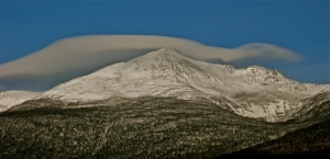 feature shot The Eastern aspect of Mt. Adams and the ice of Madison Gulf