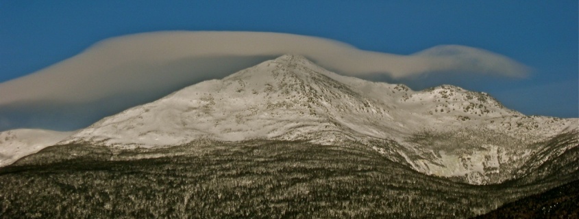 The Eastern aspect of Mt. Adams and the ice of Madison Gulf 