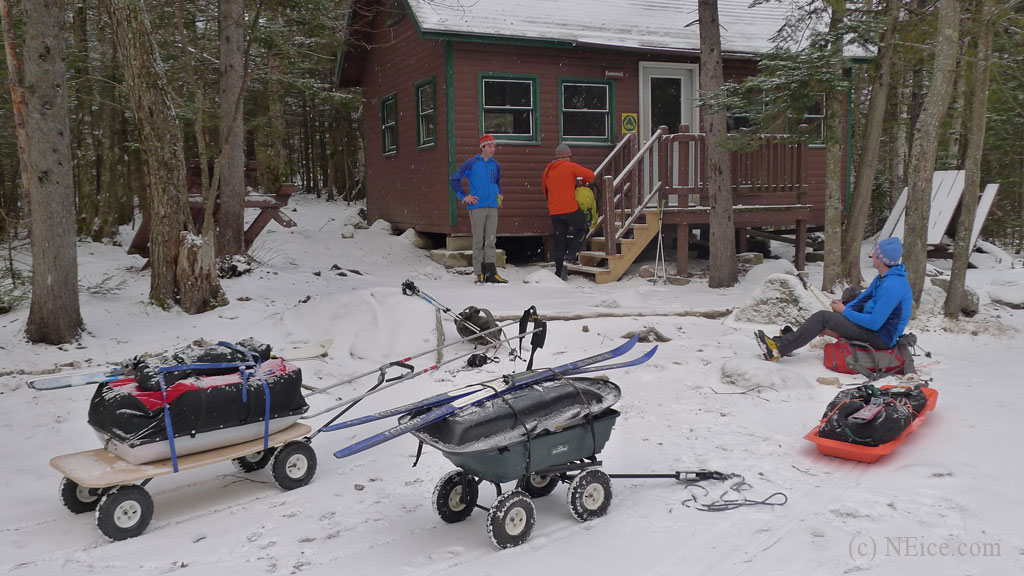The modes of transport at Roaring Brook - Baxter State Park