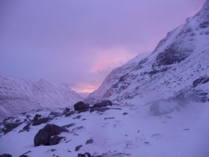 Sunrise heading into Poachers' Falls