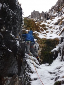 Nothing like climbing liquid mud and loose rock...