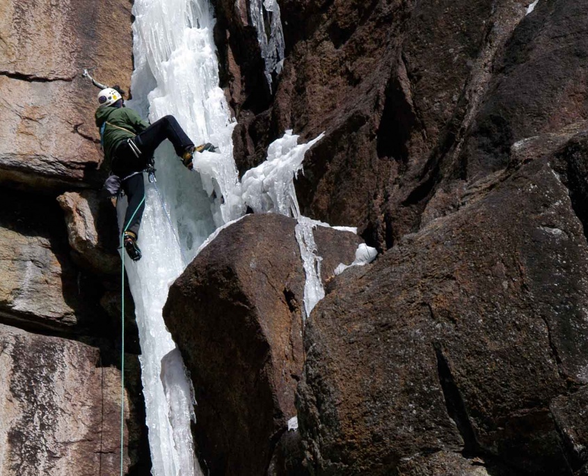 Doug Millen finding great conditions, and not even a single drip of water on "Way In The Wilderness".