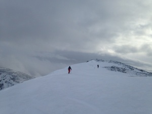 Justin and Ryan about to summit Clay - The Technical Traverse