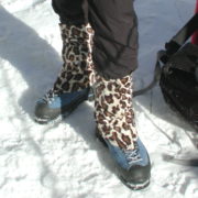 Abby sporting some vintage gaiters